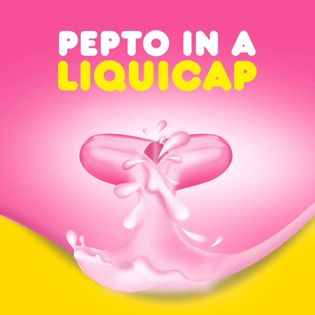 Pepto Bismol Upset Stomach Reliever, 6 Liquicaps