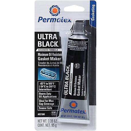 Permatex Ultra Black Maximum Oil Resistance RTV Silicone Gasket Maker 3.35 oz (#82180)