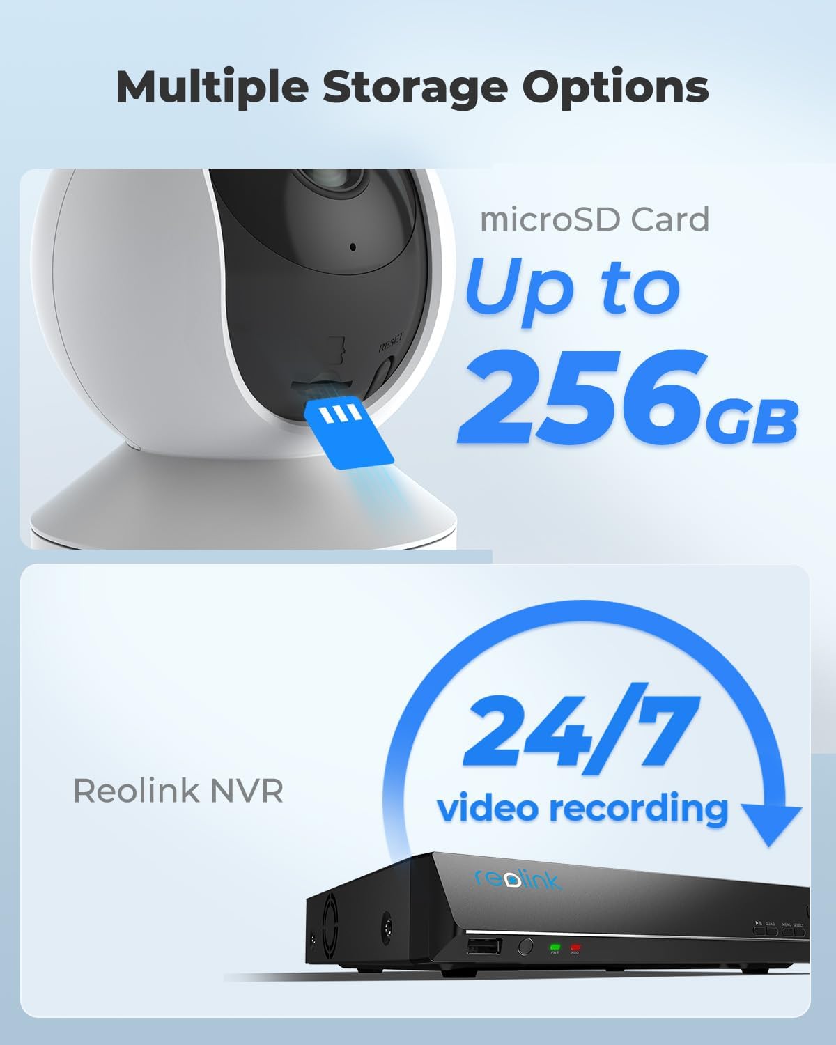 Reolink Wireless Security Camera E1 3MP HD Plug-in