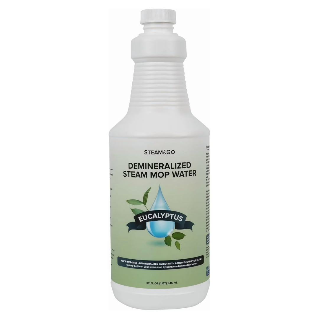 Steam & Go Demineralized Steam Mop Water Eucalyptus, 32 oz / 946 ml