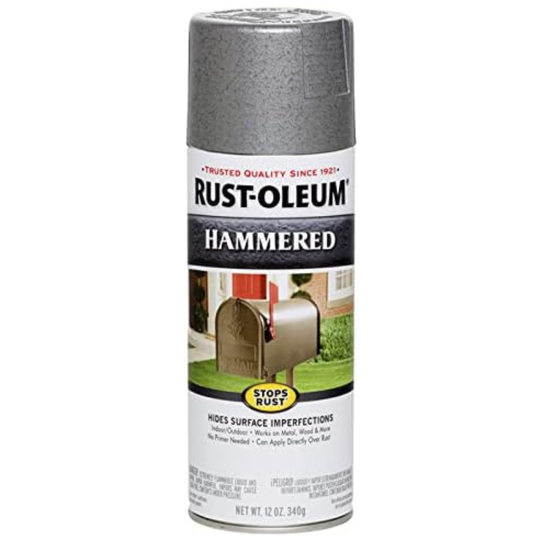 Rust - Oleum Hammered Stops Rust Hides Surface Imperfections 12 Oz