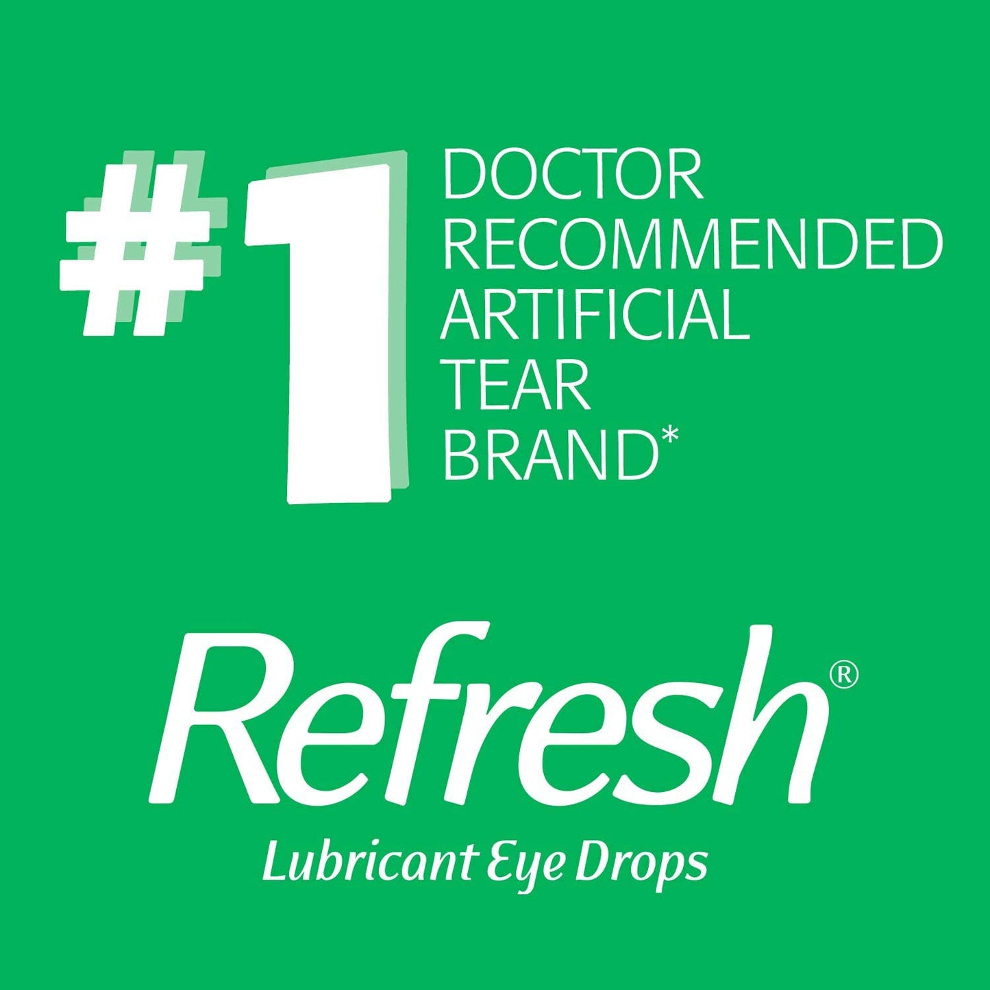 Refresh Tears Lubricant Eye Drops, 15 ml (2 Count)