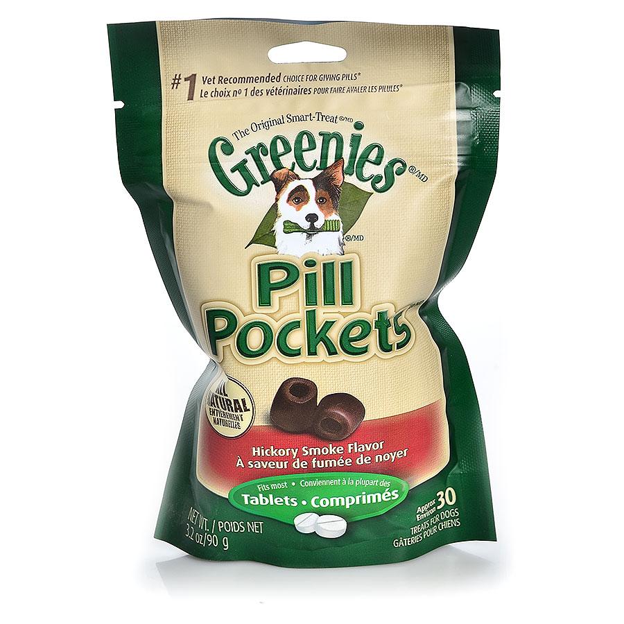 Greenies Pill Pockets Hickory Smoke Flavor (Packaging may Vary) 3.2 oz