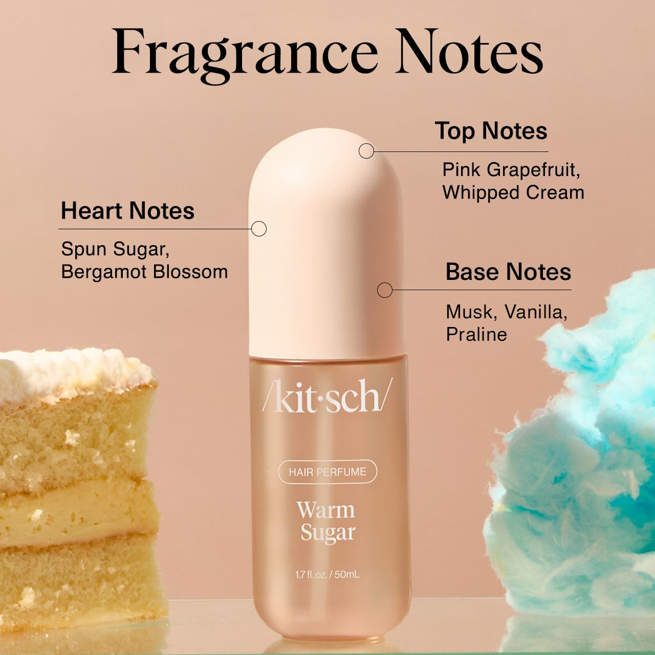 Kitsch Hair Perfume Warm Sugar, 50 ml / 1.7 fl oz