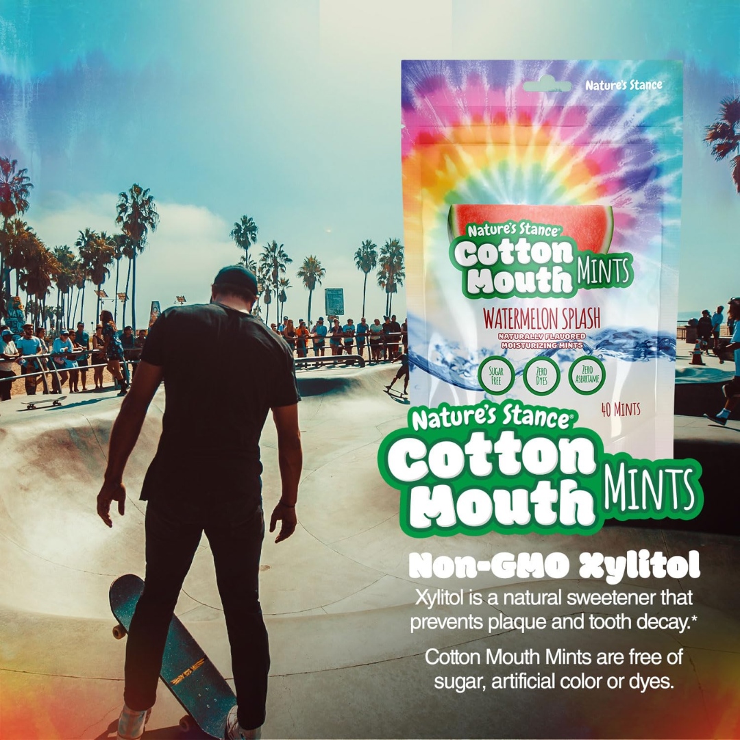 Nature's Stance Cotton Mouth Mints Watermelon Splash Flavored, 40 Count