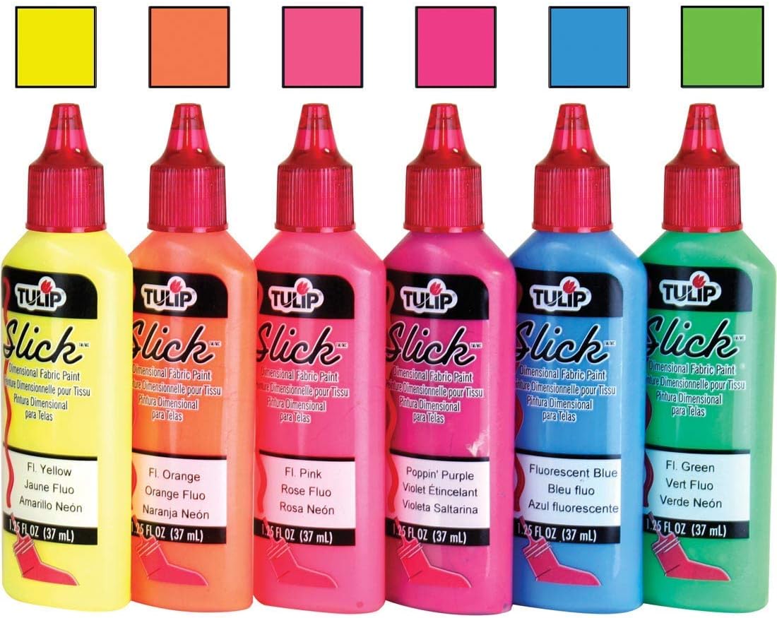 Tulip Dimensional Fabric Paint 6 Pack, 1.25 fl oz / 37mL (Each)
