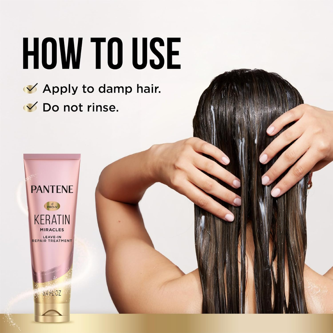 Pantene Pro-V Keratin Miracles Leave-In Repair Treatment, 8.4 oz / 250 ml