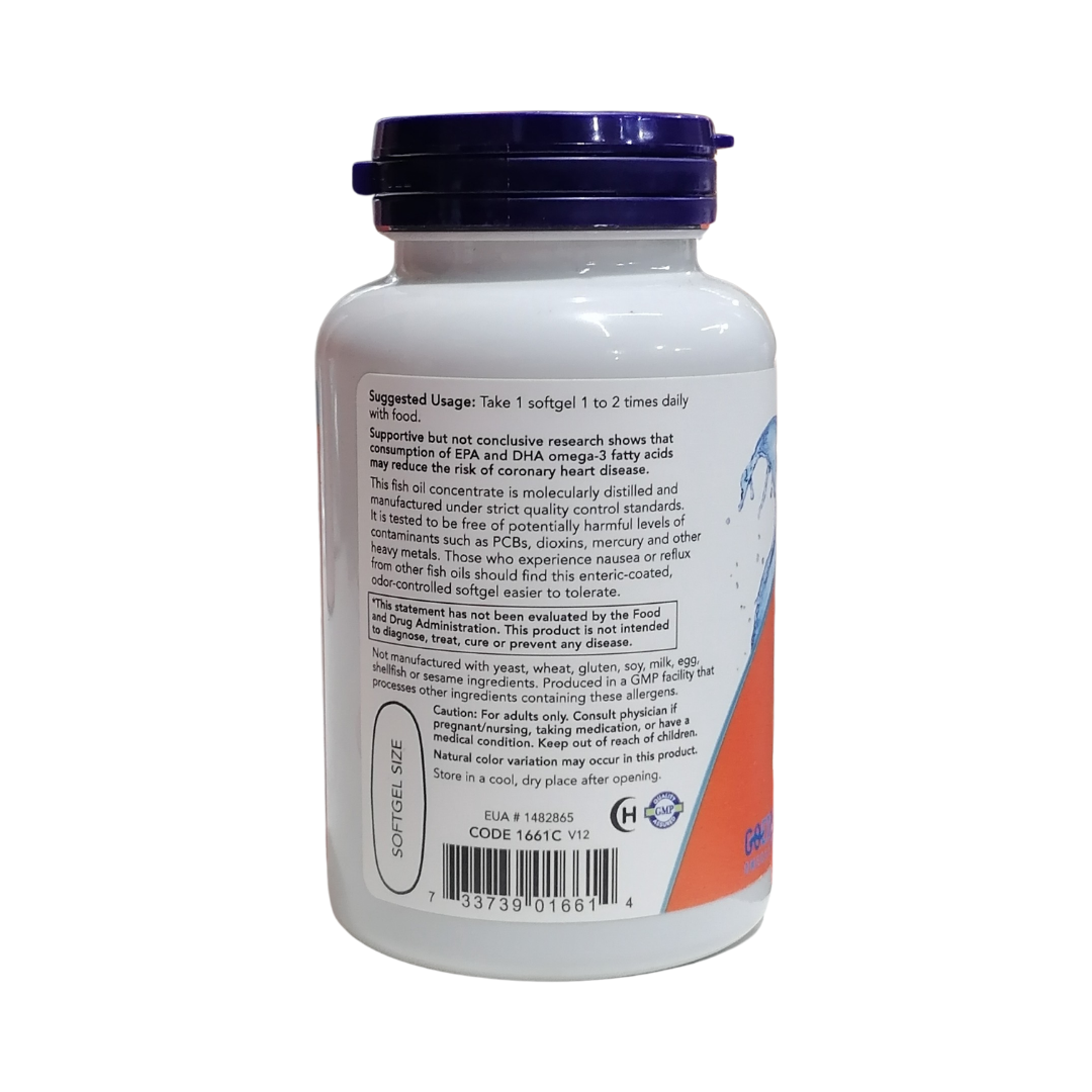 Now Ultra Omega-3 Fish Oil, 90 Softgels