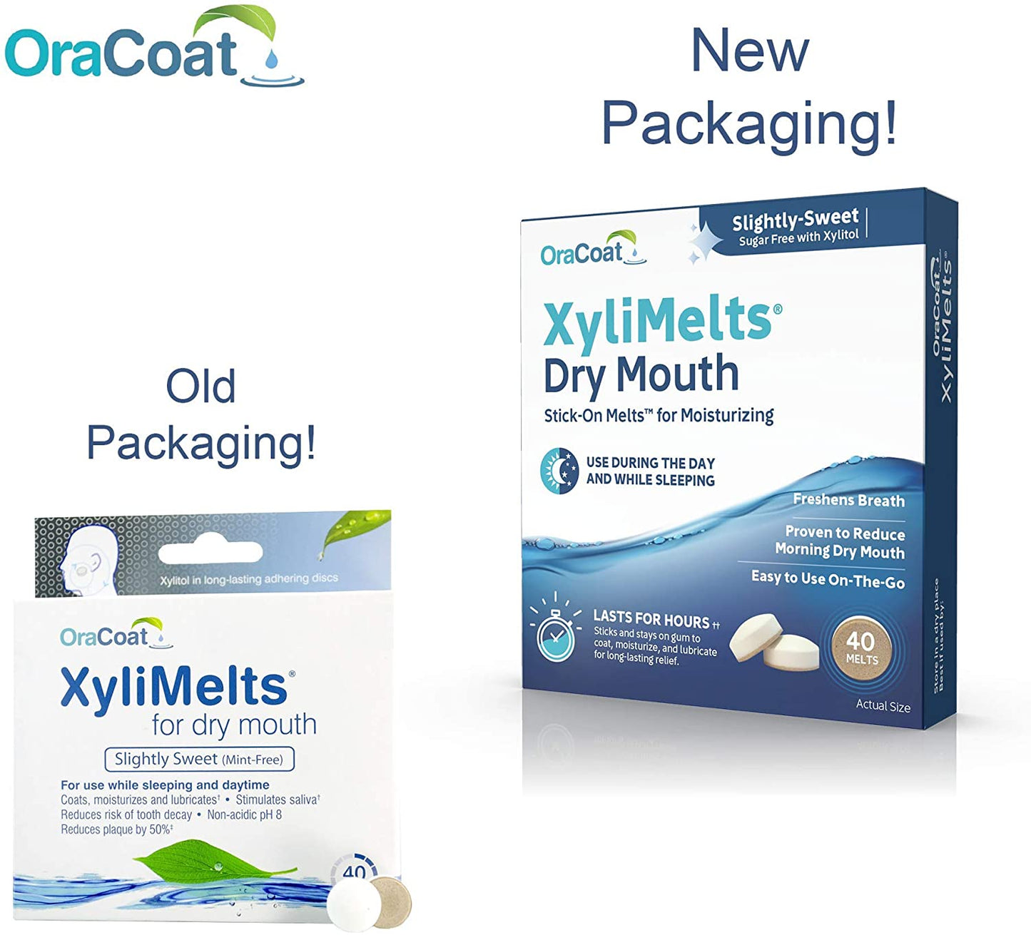 OraCoat, XyliMelts for Dry Mouth Care (40 Discs) NO BOX