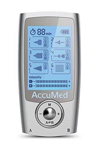 Accumed Ap212 Portable Tens Unit Electronic Pulse Massager With 16 Modes
