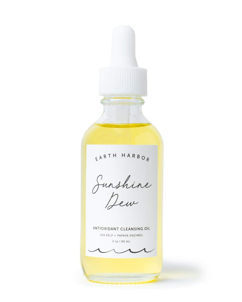 Earth Harbor Sunshine Dew Antioxidant Cleansing Oil Makeup Remover with Sea Kelp + Papaya Enzymes, 2 fl.oz / 60 ml