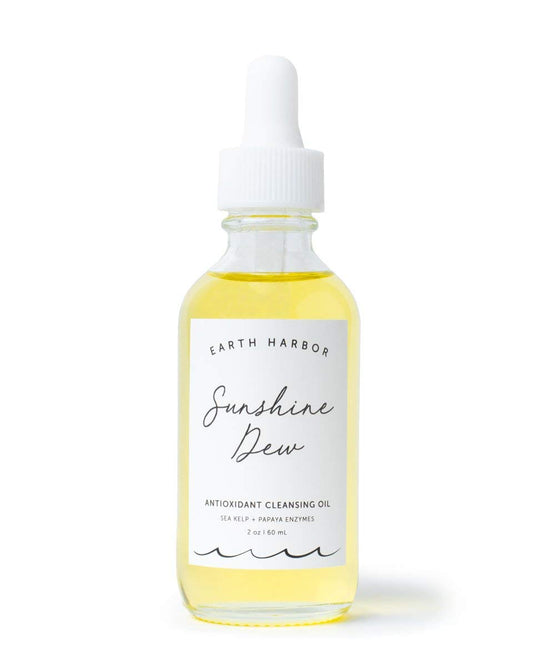 Earth Harbor Sunshine Dew Antioxidant Cleansing Oil Makeup Remover with Sea Kelp + Papaya Enzymes, 2 fl.oz / 60 ml