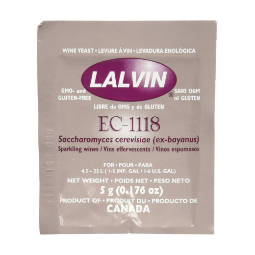 Lalvin Dried Wine Yeast EC #1118, 1 Piece