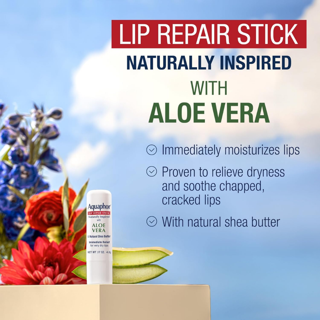 Aquaphor Naturally Inspired Lip Repair Stick, .17 oz / 4.8 g