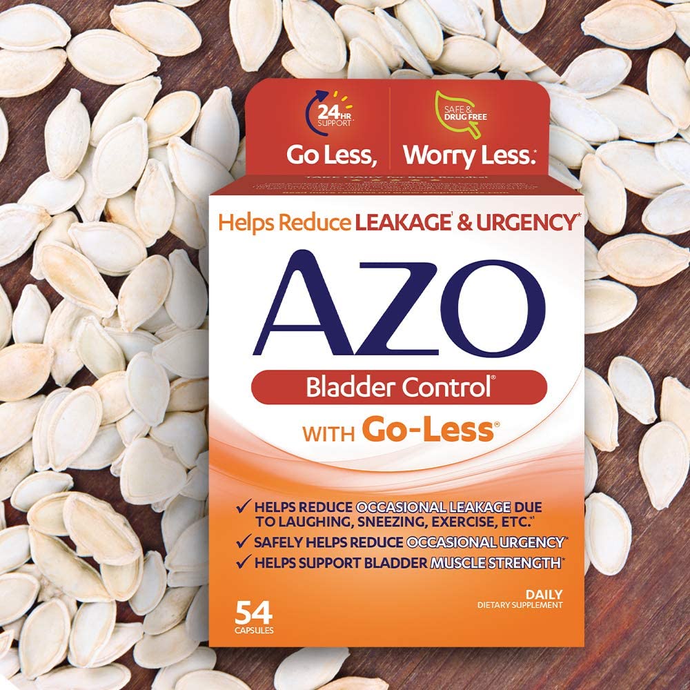 AZO Bladder Control with Go-Less Daily Supplement, (54 Capsules)