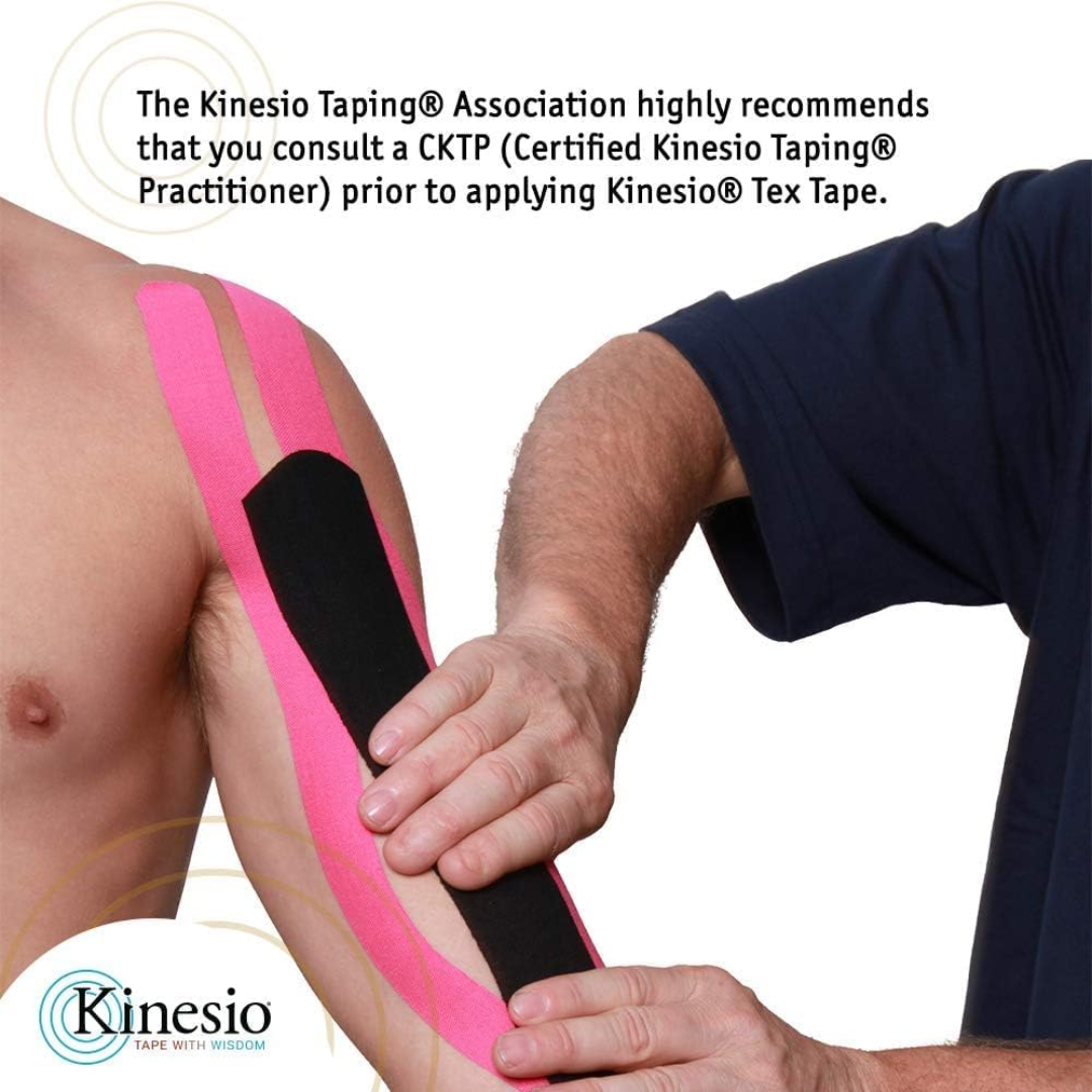 Kinesio Tex Gold Elastic Tape Red, 1 Roll