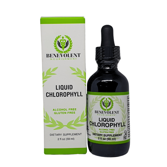 Benevolent Nourishment Liquid Chlorophyll Supplement Minty Flavor 2 fl oz / 59ml