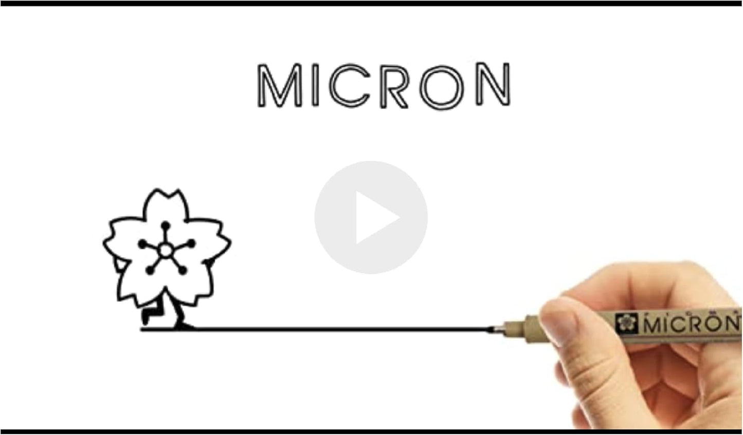 SAKURA Pigma Micron Fineliner Pens Assorted Point Sizes (6 Pens Stylos)