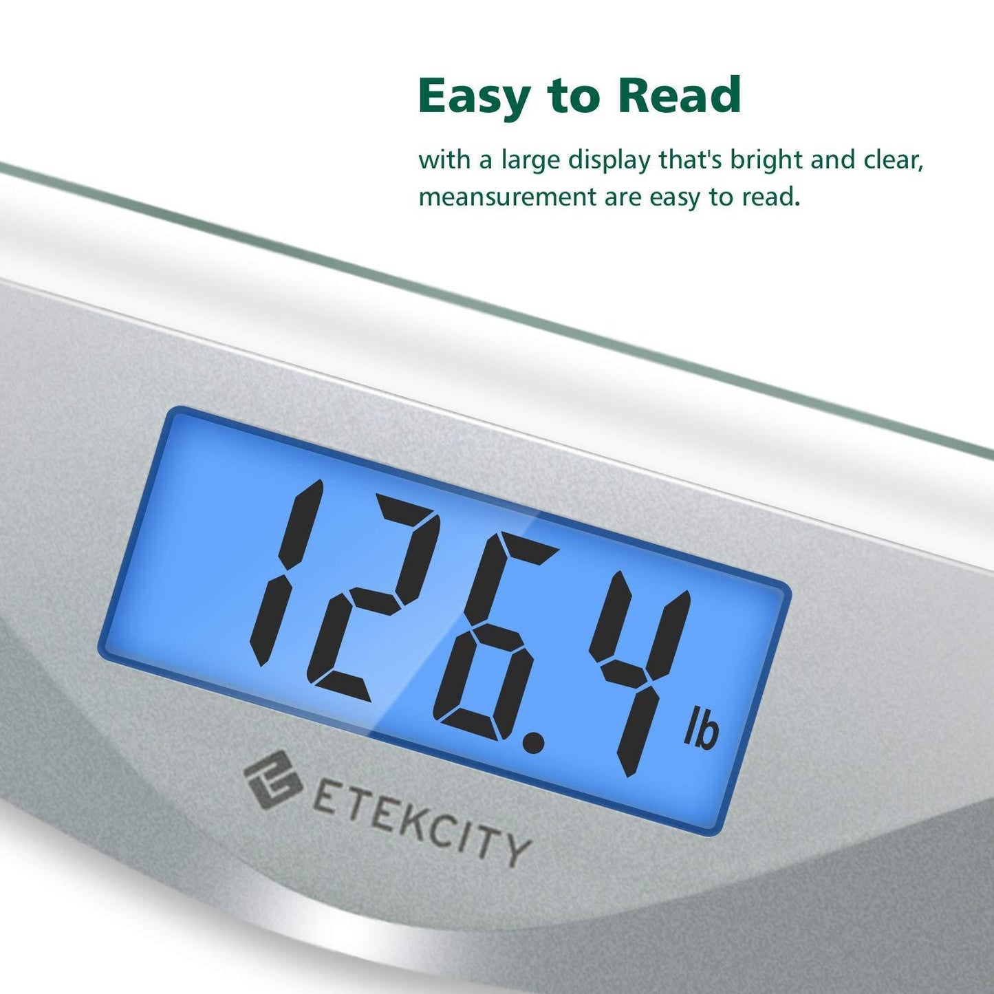 Etekcity Digital Body Weight Bathroom Scale with Body Tape Measure, 8mm Tempered Glass, 400 Pounds