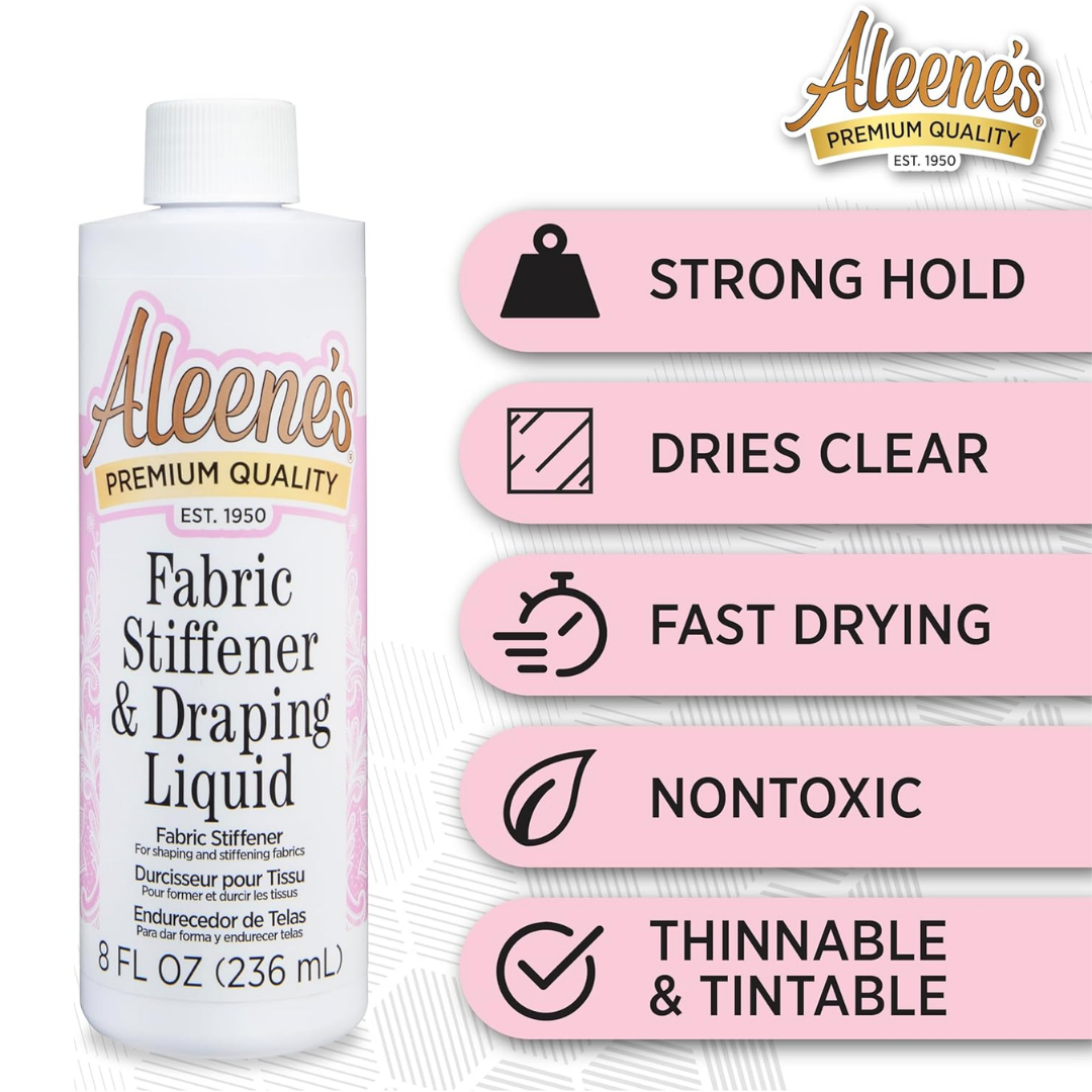 Aleene's Fabric Stiffener & Draping Liquid, 8 oz / 236 ml