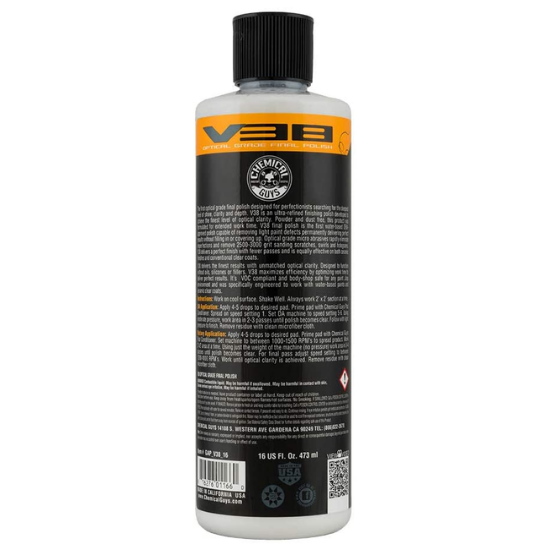 Chemical Guys V38 Optical Grade Final Polish, 16 fl.oz / 473ml (GAP V38 16)