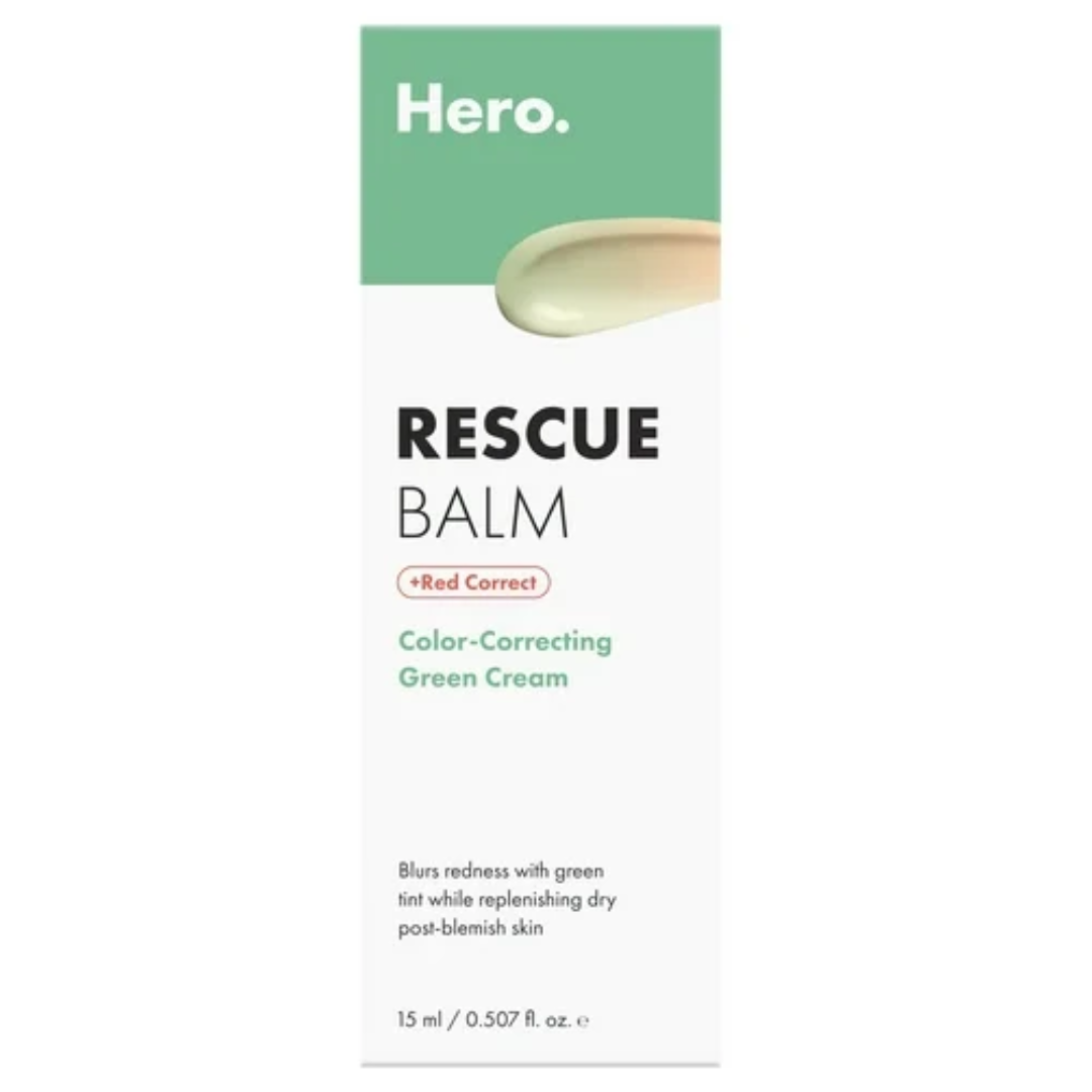 Hero Rescue Balm Color-Correcting Green Cream 15ml / 0.50oz