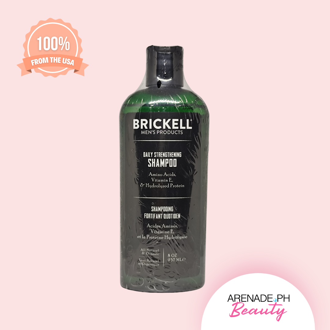 Brickell Daily Strengthening Shampoo for Men, 8 oz. / 237 ml