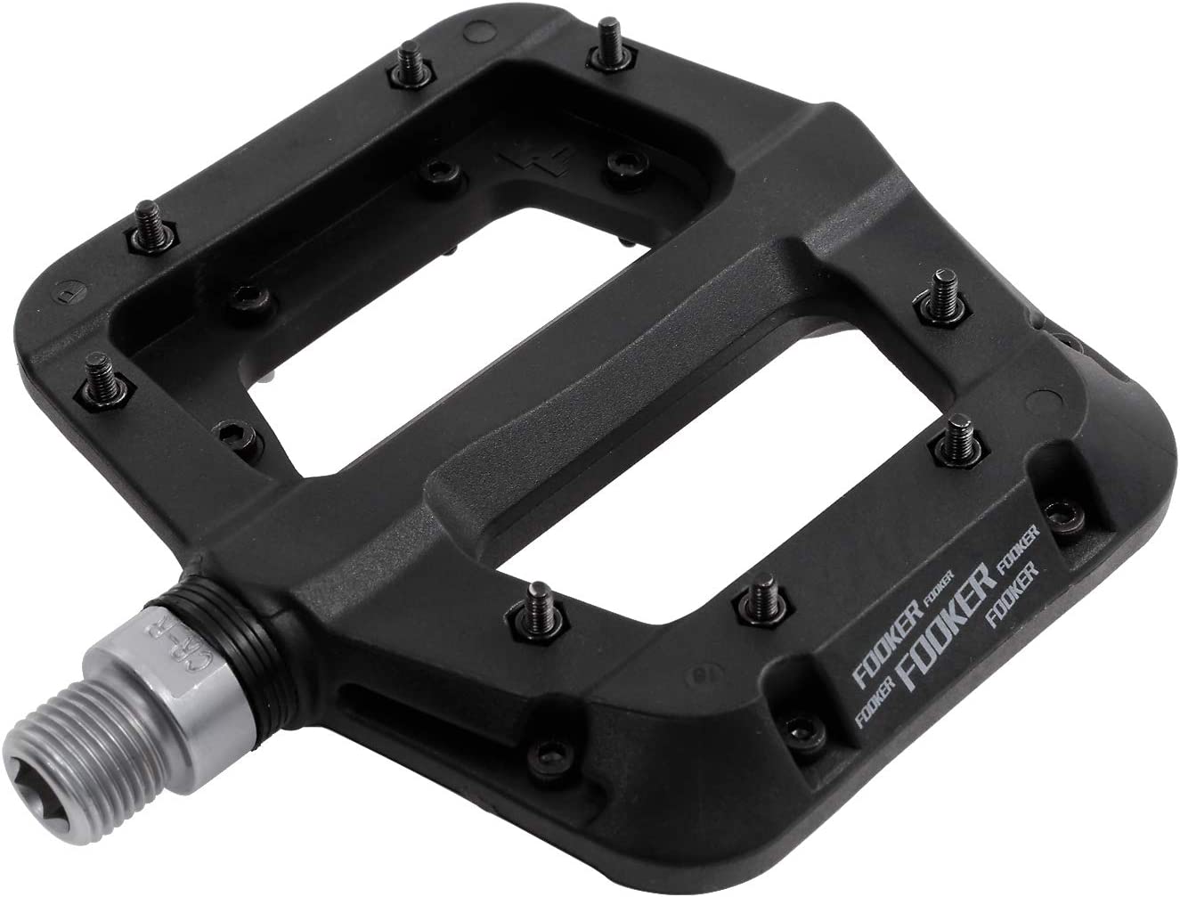 FOOKER MTB Pedals Mountain Bike Pedals 3 Bearing Lightweight Nylon, Pedals for BMX MTB 9/16"
