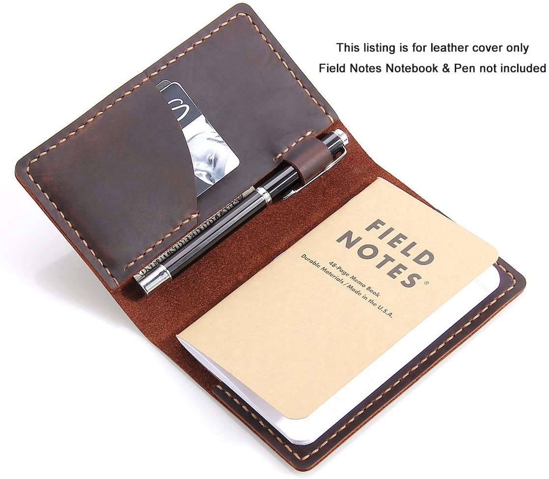 Robrasim Handmade Vintage Leather Cover for 3.5" x 5.5" Notebooks