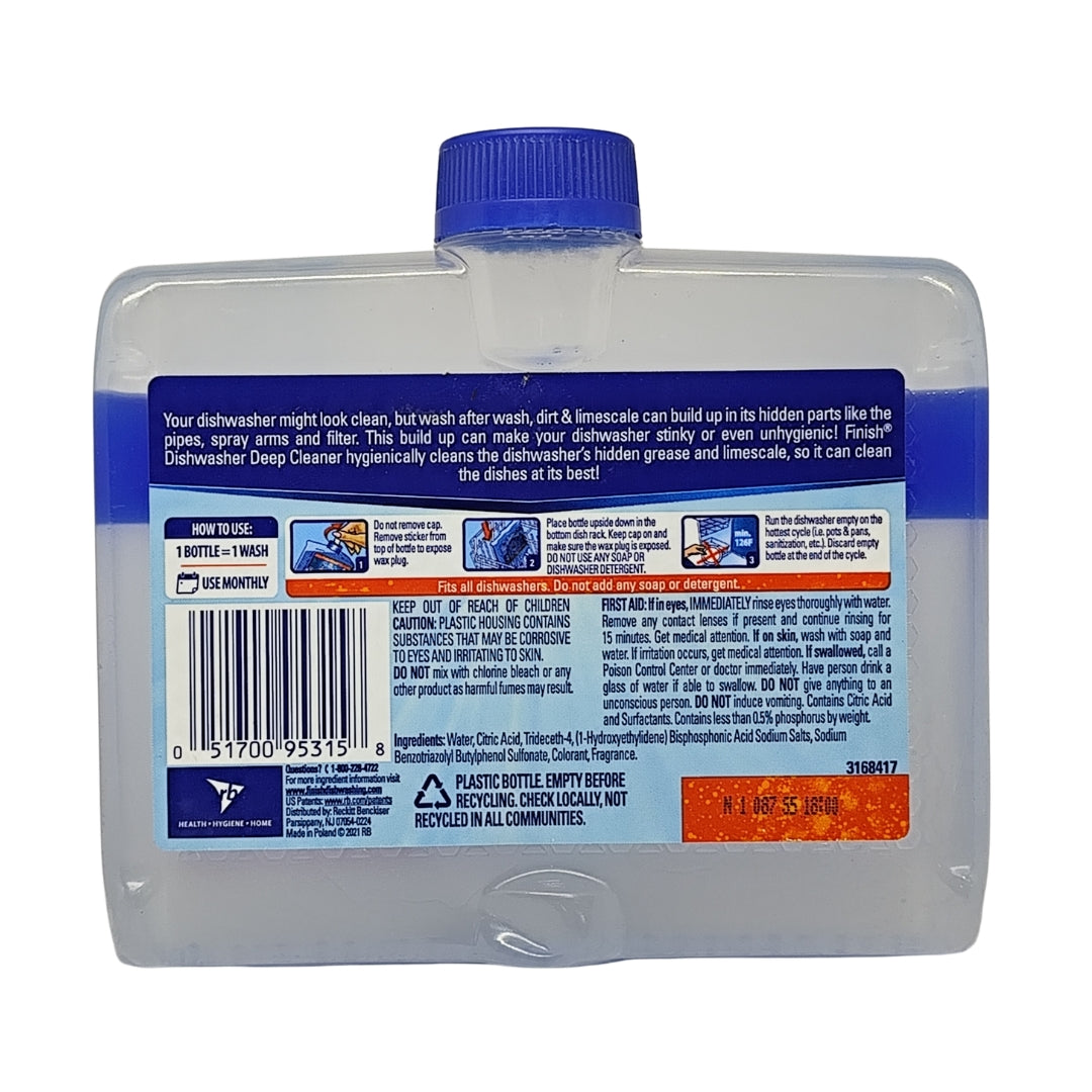 Finish Dishwasher Deep Cleaner, 8.45 fl. oz. / 250 ml