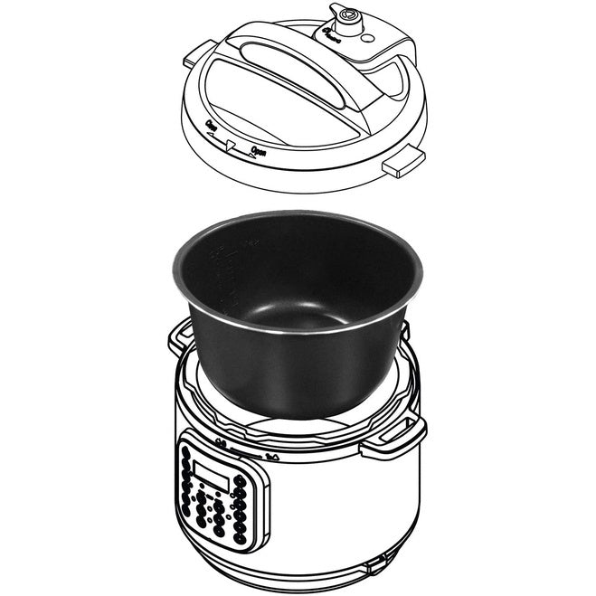 Instant Pot Ceramic Non-Stick Interior Coated Inner Cooking Pot, 8 Quart