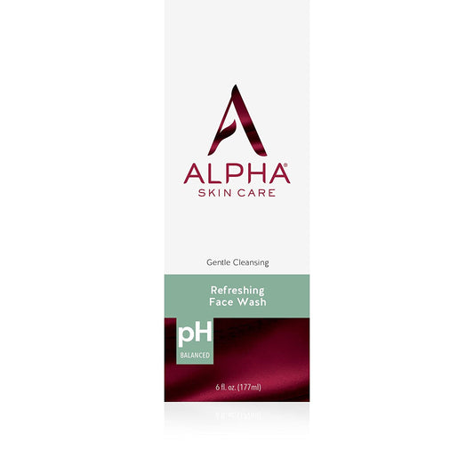 Alpha Skin Care Gentle Cleansing Refreshing Face Wash pH Balanced, 6 fl.oz / 177ml