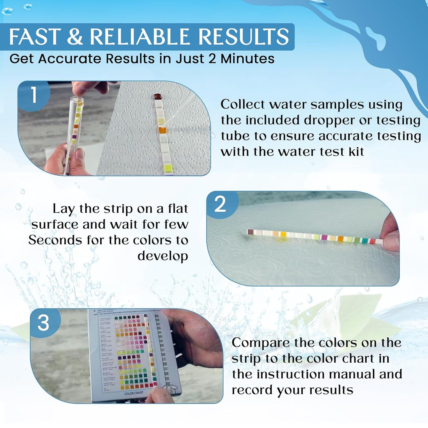 Sj Wave 16 In 1 Water Test KIt 100 Strips (Separated In 10 Resealable Bags)