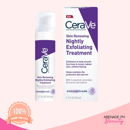 CeraVe Skin Renewing Nightly Exfoliating  Anti-Aging Face Serum, 1.7oz 50ml NO BOX