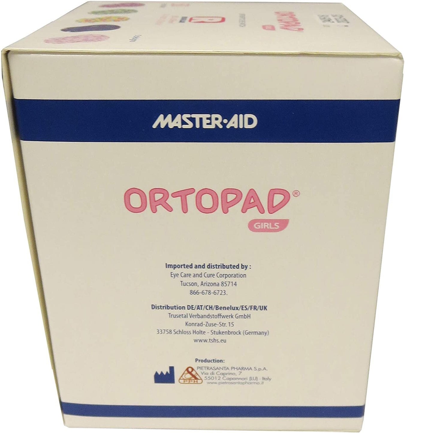 Master Aid Ortopad Bamboo Orthoptic Eye Patches for Girls 50 Patches