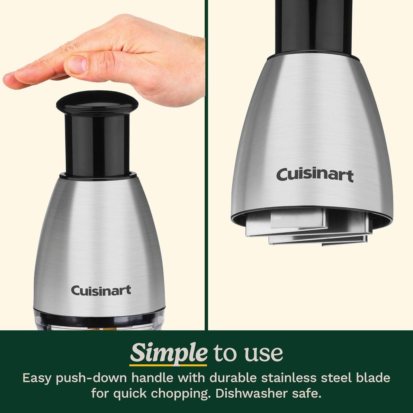 Cuisinart Push Chopper Stainless Steel, CTG-00-SCHP - Black