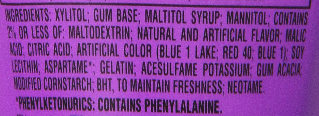 Ice Breakers Ice Cubes Sugar Free Gum with Xylitol, Arctic Grape, 40 Pieces