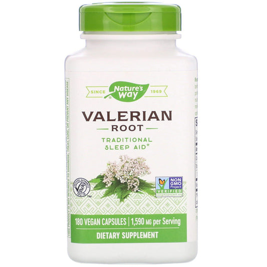 Nature's Way Valerian Root 1,590 mg, 180 Vegan Capsules