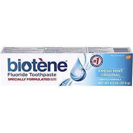 Biotene Fluoride Toothpaste, Fresh Mint Original 4.3 oz