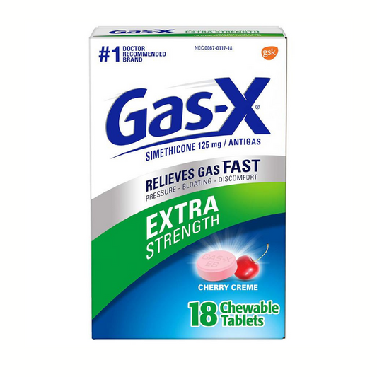 Gas-X Extra Strength Antigas Chewable Tablets Cherry Creme - 18 Tablets