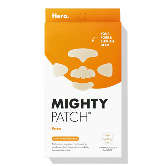 Mighty Patch Face XL Pimple Patch, 5 Hydrocolloid Patches