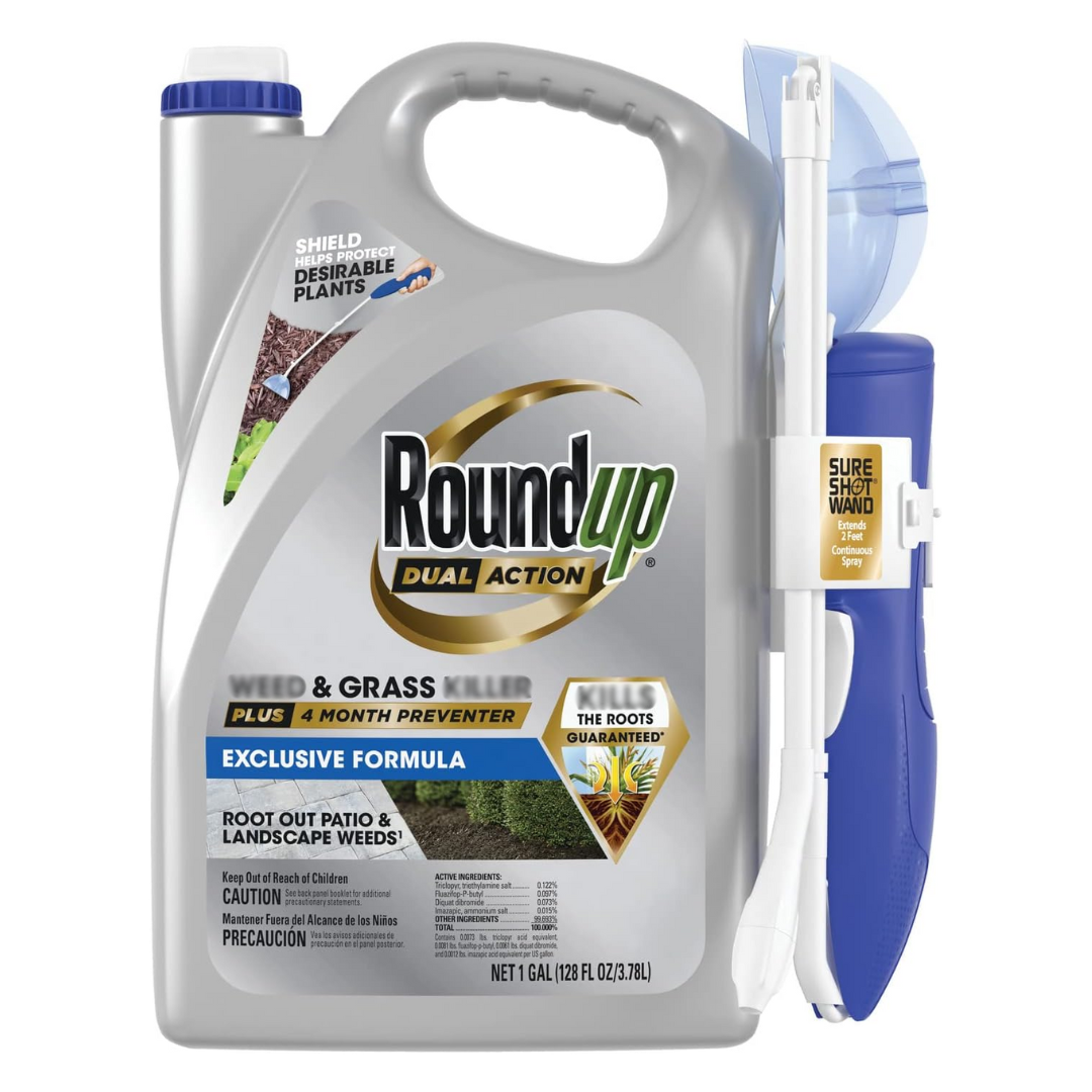 Roundup Dual Action Grass Killer, 128 oz / 3.78 L