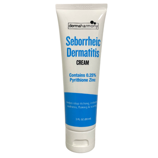 DermaHarmony Seborrheic Dermatitis Cream Stop Itching, Irritation, Flaking & Scaling, 3 fl.oz / 89ml