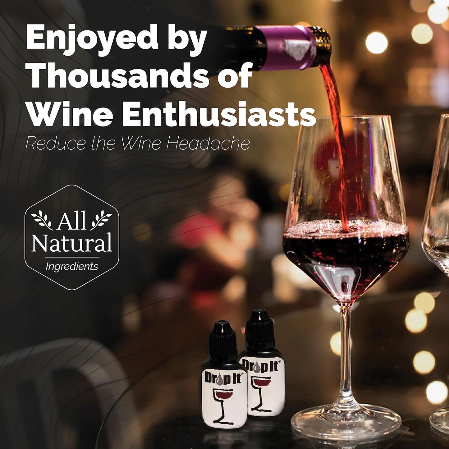 Drop It Natural Wine Sulfite Remover and Wine Tannin Remover 2 Pack