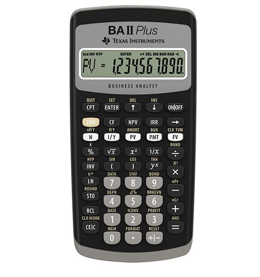 Texas Instruments BA II Plus Financial Calculator