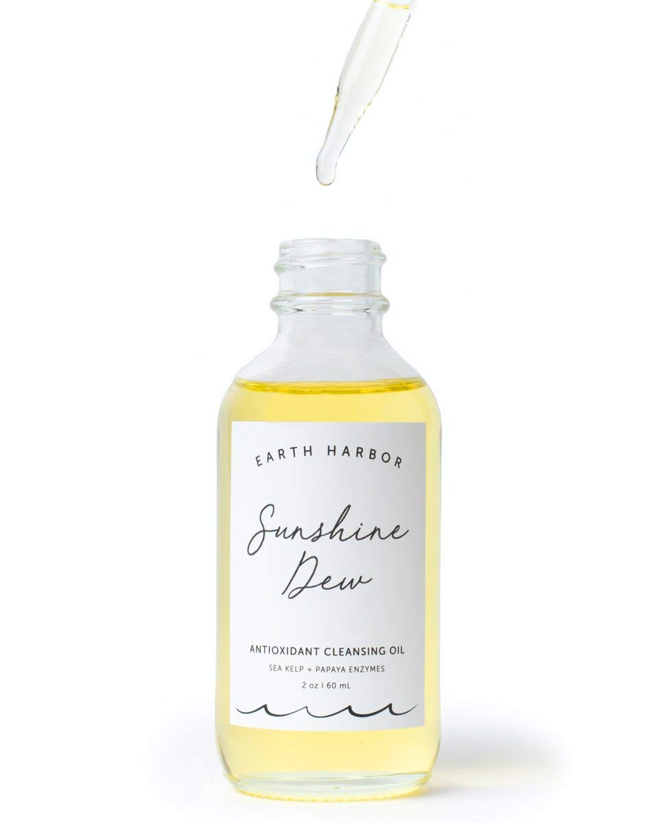 Earth Harbor Sunshine Dew Antioxidant Cleansing Oil Makeup Remover with Sea Kelp + Papaya Enzymes, 2 fl.oz / 60 ml