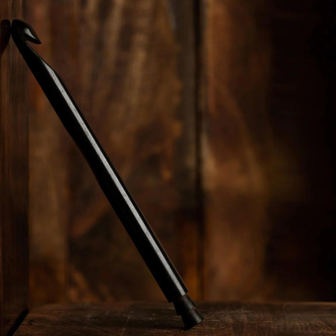 The Lantern Moon Ebony Wood Single Ended Crochet Hook