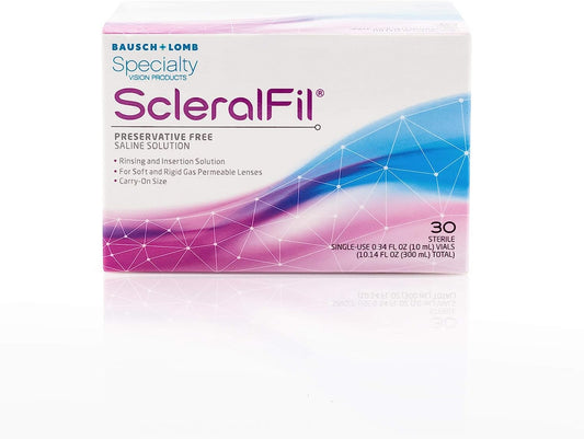 Bausch And Lomb Specialty Vision Products Scleralfil Saline Solution 30 Sterile