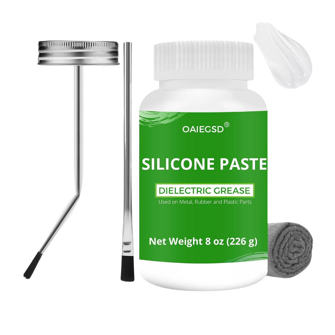 OAIEGSD Silicone Paste Dielectric Grease Used on Metal, Rubber and Plastic Parts 8oz (226g)