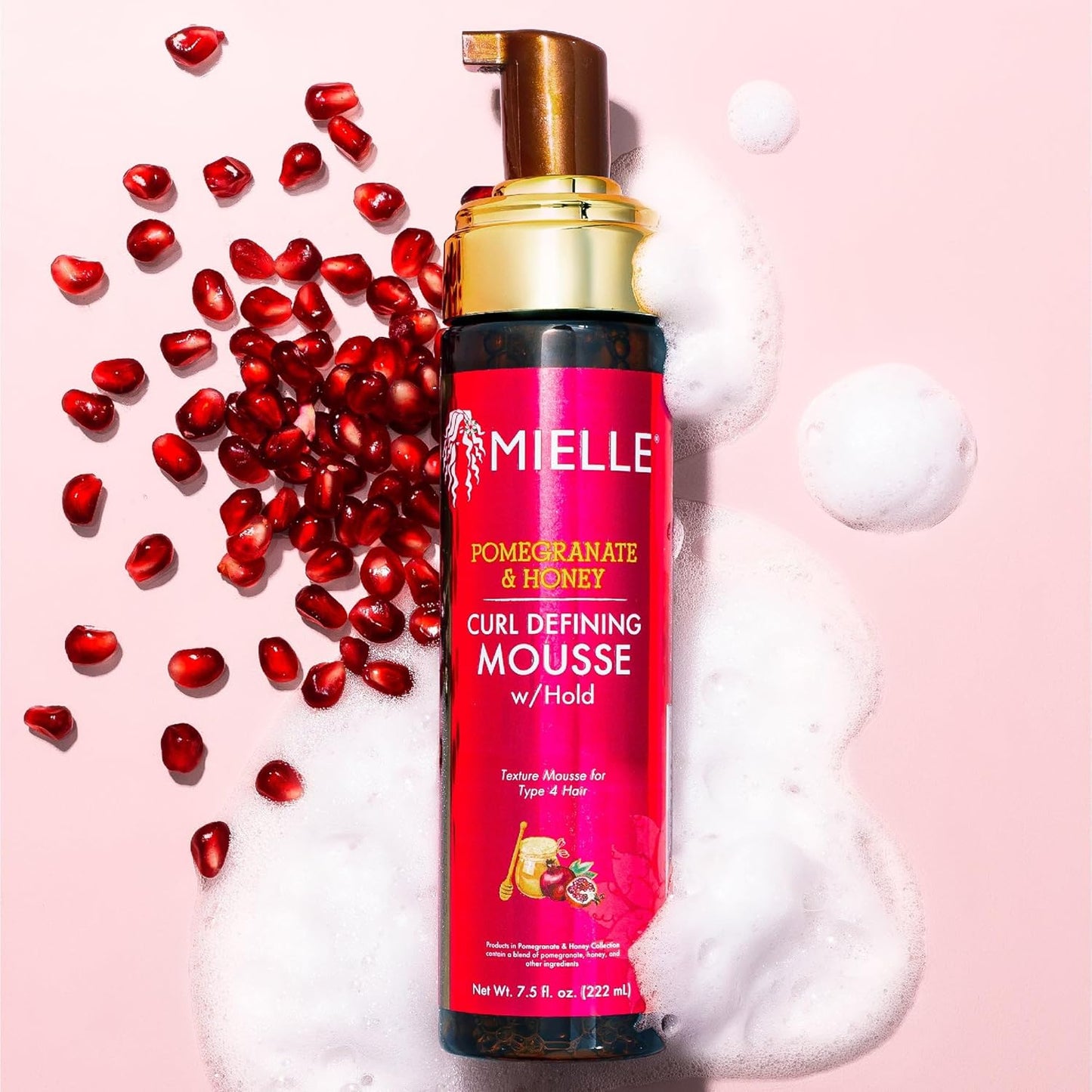 Mielle Pomegranate & Honey Curl Defining Mousse w/ Hold 7.5 fl oz / 222ml